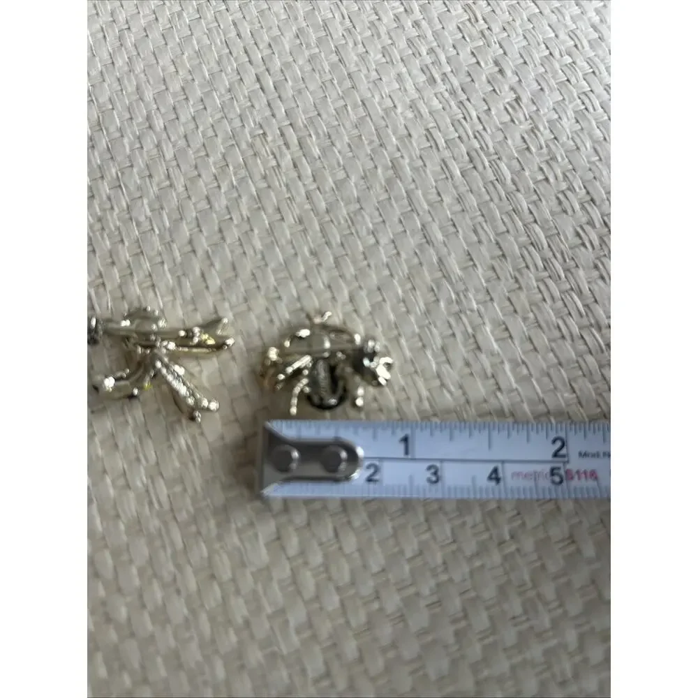 Vintage Set‎ Of 2 Signed Gerry’s Stinging Bumblebee Bee Enamel Gold Tone Brooch